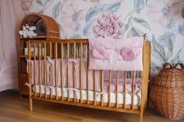 Hi Little One organizer przybornik do łóżeczka MOUSE Baby Pink & Blush