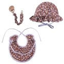 Pom Pom - kapelusz przeciwsłoneczny BOHO FLO Chocolate roz S