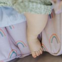 Hi Little One poszewki na pościel niemowlęcą z BIO bawełny organicznej RAINBOW muumee