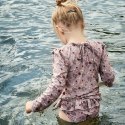 Nuuroo koszulka kąpielowa dla dziewczynki długi rękaw ochrona UV UPF 50+ FLOWER BEE Sand roz 86-92