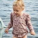 Nuuroo koszulka kąpielowa dla dziewczynki długi rękaw ochrona UV UPF 50+ FLOWER BEE Sand roz 98-104