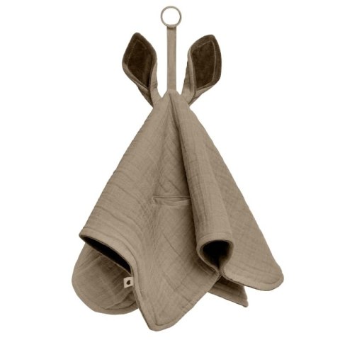 BIBS CUDDLE CLOTH KANGAROO DARK OAK Pieluszka przytulanka z zawieszką na smoczek BIBS CUDDLE CLOTH KANGAROO DARK OAK Pieluszka przytulanka z zawieszką na smoczek