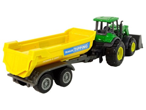 Pojazd Rolniczy Traktor Przyczepka D Zielony Pojazd Rolniczy Traktor Przyczepka D Zielony