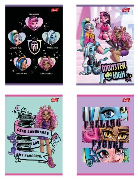 Zeszyt A5 32k kratka laminowany MONSTER HIGH mix cena za 1 szt