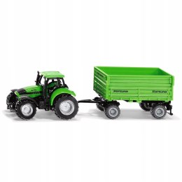 SIKU S1606 Traktor DEUTZ-FAHR z przyczepą 2-osiową Fortuna