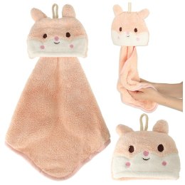 Ręcznik ręczniczek do rąk dla dzieci do przedszkola 42x25cm różowy królik