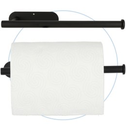 Uchwyt wieszak na ręcznik papier toaletowy czarny