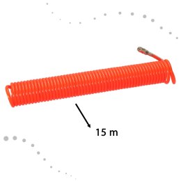 Wąż pneumatyczny spiralny zwijany do kompresora 12mm 15m KAFUWELL
