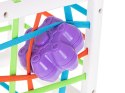 Kostka elastyczna sensoryczna układanka sorter kształtów zabawka wtykana sześcian
