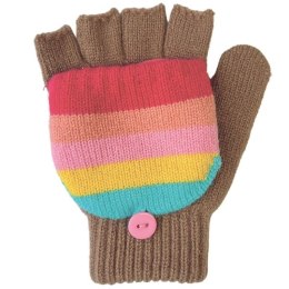 Rockahula Kids rękawiczki zimowe dla dziewczynki Rainbow Stripe 3-6 lat