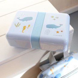 A Little Lovely Company - Śniadaniówka Lunchbox Ocean z naklejkami
