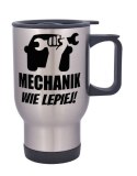 Kubek termiczny srebrny - Mechanik Wie Lepiej