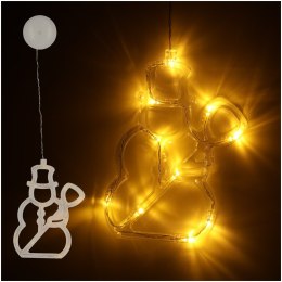 Lampki LED wisząca dekoracja świąteczna bałwanek 49cm 10 LED