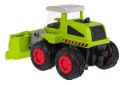 Metalowy Traktor z Ładowaczem przednim dla dzieci 3+ Model 1:55 Ruchomy Ładowacz + Gumowe opony + Napęd na tył