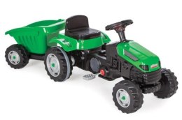 PROMO Traktor na pedały z przyczepą zielony 012150