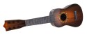 Gitara Klasyczna dla dzieci 3+ Ciemny Brąz Zabawkowy Instrument + 6 Metalowych Strun