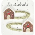 Rockahula Kids - 2 spinki do włosów Gingerbread House