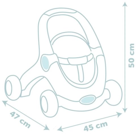 SMOBY Little Chodzik Pchacz 3w1 Wózek dla Dzieci + Lalka Bobas SMOBY Little Chodzik Pchacz 3w1 Wózek dla Dzieci + Lalka Bobas