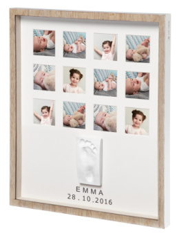 Baby Art My Very First Year Essentials Wooden Line - Ramka na zdjęcia i odcisk BA3601094800