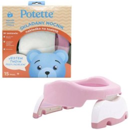 POTETTE PLUS 2730B-PINK 2w1 Nocnik dla dziecka i nakładka na toaletę różowy