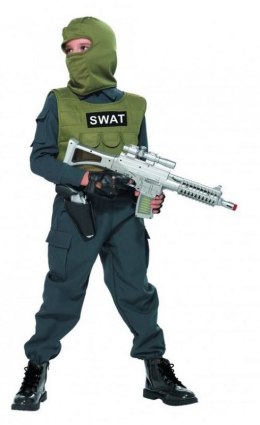 Strój karnawałowy SWAT Służby Specjalne Policjant 128