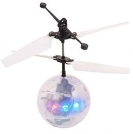 Zdalnie sterowana latająca kula świecąca disco