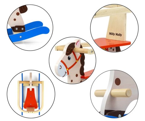Milly Mally Koń Lucky 12 - Blue/Red Milly Mally Koń Lucky 12 - Blue/Red
