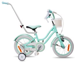 Rowerek dla dziewczynki 14 cali Heart Bike seria Silver Moon 14 cali - miętowy