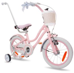 Rowerek dla dziewczynki Heart Bike seria Silver Moon 14 cali - różowy