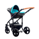 MELODY 2018 Paradise Baby wózek z gondolą i fotelikiem CARLO 0-10kg - Polski Produkt - MEL-2
