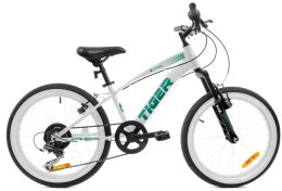 Rowerek dla chłopca 20 cali Tiger Bike Shimano RevoShift biały & zielony