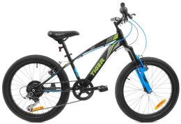 Rowerek dla chłopca 20 cali Tiger Bike Shimano RevoShift czarny & zielony & niebieski
