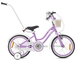 Rowerek dla dziewczynki 16 cali Heart bike - fioletowy