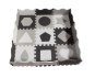 MILLY MALLY 5613 Mata piankowa puzzle 25szt. Jolly 3x3 Shapes - grey