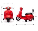 MILLY MALLY Pojazd na akumulator Mini Vespa GTS red