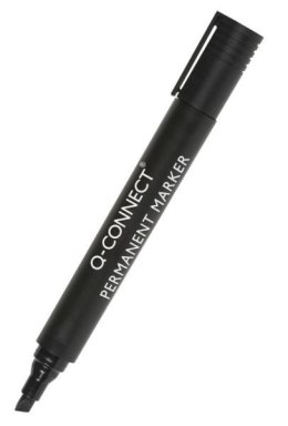 Marker permanentny Q-CONNECT ścięty, 3-5mm (linia) czarny