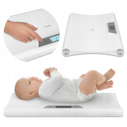 BABYBALANCE Lionelo Waga dla niemowląt dzieci elektroniczna do 20 kg - White
