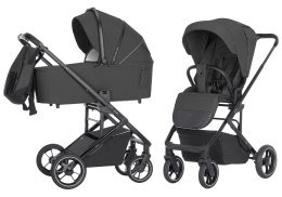Alfa 2w1 Carrello wózek dziecięcy głęboko-spacerowy do 22 kg CRL-6507 Graphite Grey