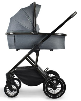 PRO ibebe 2w1 wózek wielofunkcyjny dla dzieci do 22 kg - PRO 03 Graphite - Gun Black frame