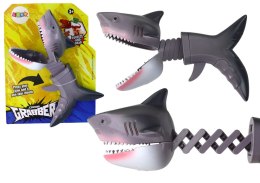 Zabawka Gryząca Chwytacz Rekin Sprężyna Szary