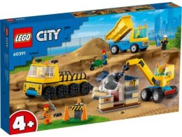 LEGO 60391 CITY Ciężarówki i dźwig z kulą wyburzeniową p3