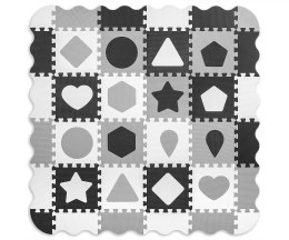 Mata piankowa puzzle Jolly 4x4 Shapes - Grey