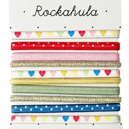 Rockahula Kids - 10 gumek do włosów Rainbow Hearts Elastic Pony Pack