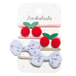 Rockahula Kids gumki do włosów dla dziewczynki 4 szt. Sweet Cherry Bow