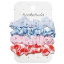 Rockahula Kids gumki scrunchie do włosów dla dziewczynki 4 szt. Cherry Gingham