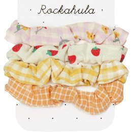 Rockahula Kids gumki scrunchie do włosów dla dziewczynki 4 szt. Picnic