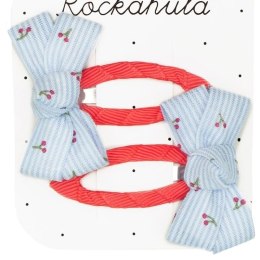 Rockahula Kids spinki do włosów dla dziewczynki 2 szt. Cherry Stripe Twisty Bow