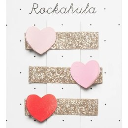Rockahula Kids spinki do włosów dla dziewczynki 3 szt. Heartbreaker Glitter Bar