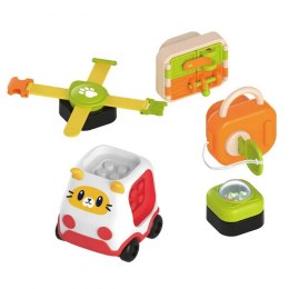 WOOPIE BABY Montessori Manipulacyjny Zestaw Konstrukcyjny Samochód Kotek 1