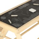 Ławka ogrodowa stolik dla dzieci drewniany piaskownica tablica 92 x 78 x 52 cm